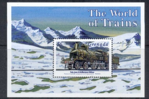 Grenada-Grenadines-1999-The-World-of-Trains-MS-MUH
