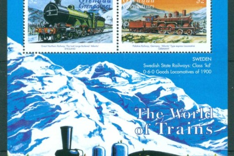 Grenada-Grenadines-1999-World-of-Trains-MS-MUH