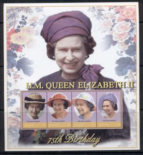 Grenada-2001 QEII 75th Birthday sheetlet