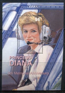 Grenada-2003 Princess Diana in Memoriam 5th Anniv. MS