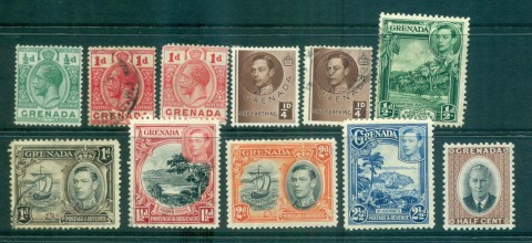 Grenada-1920s-on-Assorted-oddments-MLH-FU-Lot55199