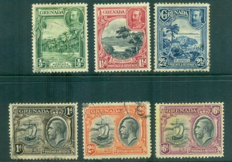 Grenada-1934-KGV-Pictorials-Asst-FU-lot79416