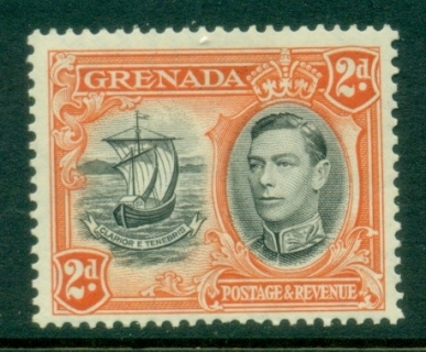 Grenada-1938-KGVI-Pictorial-2d-Perf-12-5-MLH