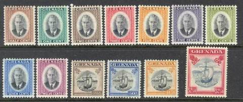 Grenada-1951-Defins-13-MH-Lot11212