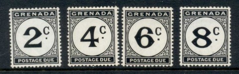 Grenada-1952-Postage-Dues-6d-crease-MLH