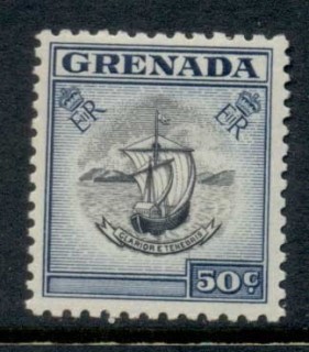 Grenada-1953-59-QEII-Arms-of-Colony-50c-MLH