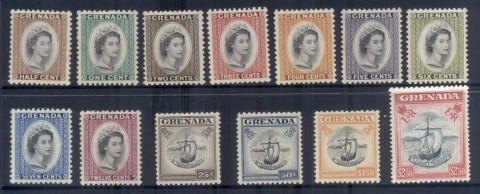 Grenada-1953-59-QEII-Pictorials-MH