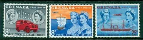 Grenada-1961-Postal-Centenary-MUH