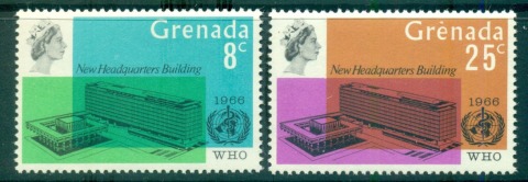 Grenada-1966-WHO-World-Health-Organisation-Headquarters-MUH-Lot55148