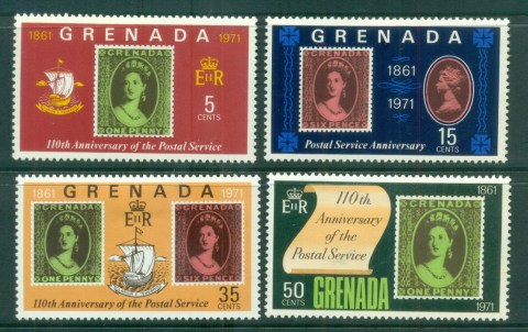 Grenada-1971-Postal-Service-Cent-MLH-lot79446