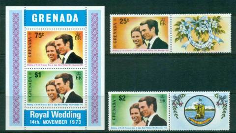 Grenada-1973-Royal-Wedding-Princess-Anne-MS-MUH-lot55101