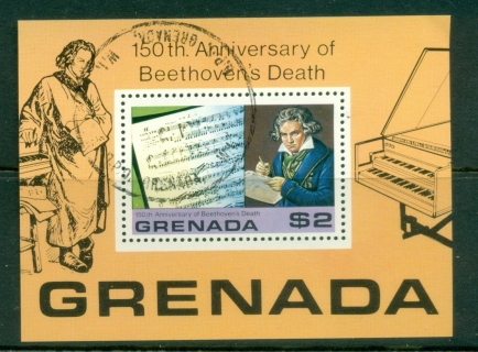 Grenada-1978-Beethoven-150th-Death-Anniversary-MS-CTO