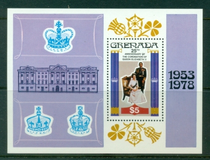 Grenada-1978-QEII-Coronation-25th-Anniversary-MS-MUH