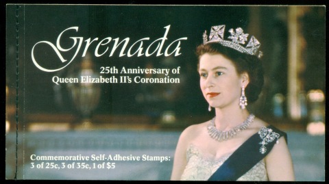 Grenada-1978-QEII-Coronation-25th-Anniversary-PS-booklet-MUH