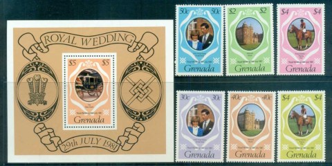 Grenada-1981-Royal-Wedding-Charles-Diana-MS-reprint-MUH-lot81859