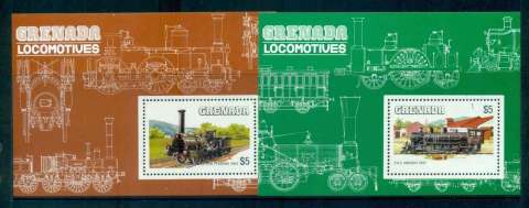 Grenada-1989-Trains-2x-MS-MUH-lot51909