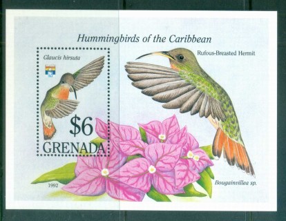 Grenada-1992-Hummingbirds-of-the-Caribbean-MS-MUH