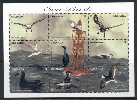 Grenada-1998-Seabirds-sheetlet-MUH