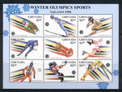 Grenada-1998-Winter-Olympics-Nagano-sheetlet-MUH