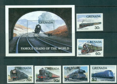 Grenada-2001-Trains-MS-MUH-lot55103