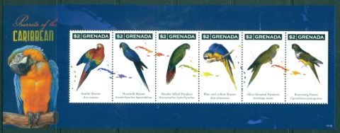 Grenada-2011-Birds-Parrots-of-the-Caribbean-MS-MUH_2 Grenada-2011-Birds-Parrots-of-the-Caribbean-MS-MUH_2