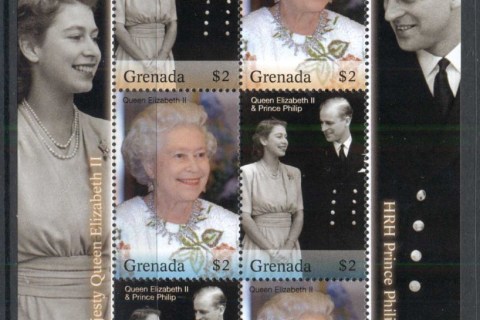 Grenada-2007 QEII Diamond Wedding Anniv. Sheetlet