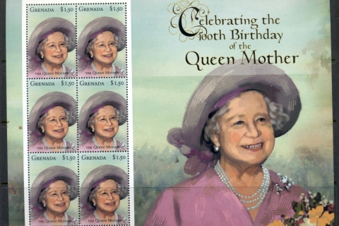 Grenada-2000 Queen Mother 100th Birthday MS