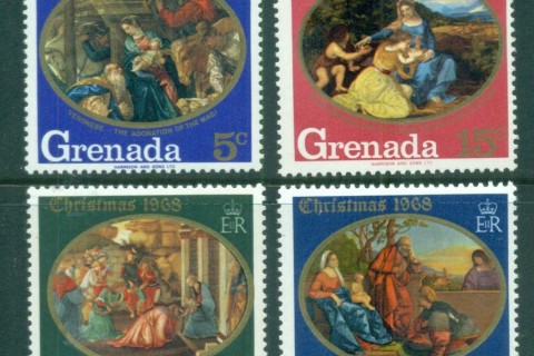 Grenada-1968-Xmas-Paintings-MUH