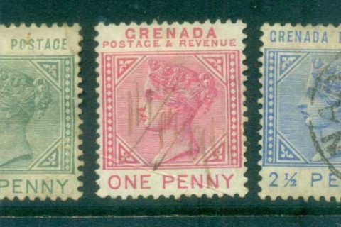 Grenada-1883-QV-Asst-3-FU-lot79412