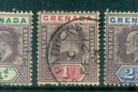 Grenada-1902-KEVII-Asst-faults-FU-lot81207