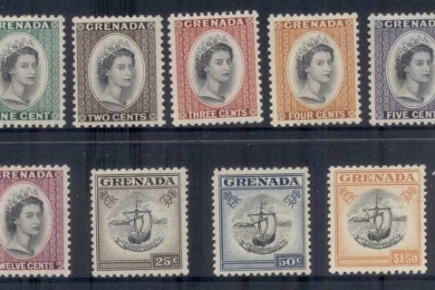 Grenada-1953-59-QEII-Pictorials-MH