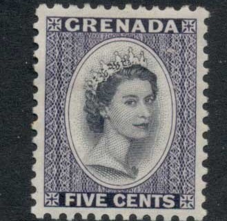 Grenada-1953-59-QEII-Portrait-5c-MLH