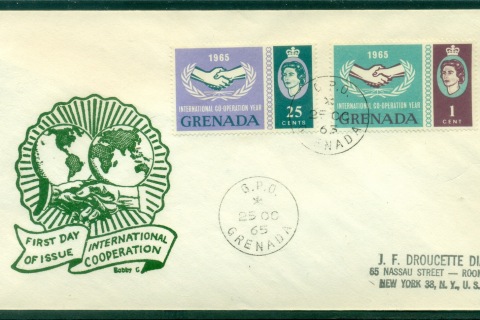 Grenada-1965-ICY-International-Cooperation-Year-FDC