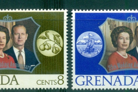 Grenada-1972-QEII-Silver-Wedding-Anniversary-MUH-Lot55147