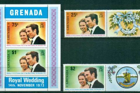 Grenada-1973-Royal-Wedding-Princess-Anne-MS-MUH-lot55101