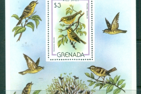 Grenada-1980-Wild-Birds-MS-MUH