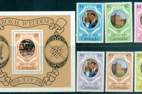 Grenada-1981-Royal-Wedding-Charles-Diana-MS-reprint-MUH-lot81859