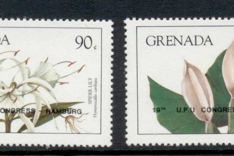 Grenada-1984-Flowers-Opt-UPU-Congress-MUH