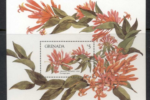 Grenada-1984-Local-Flowers-MS-MUH
