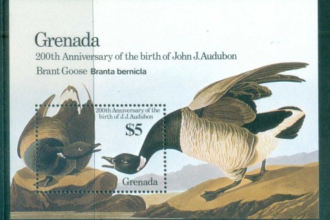 Grenada-1986-Audubon-Birds-MS-MUH