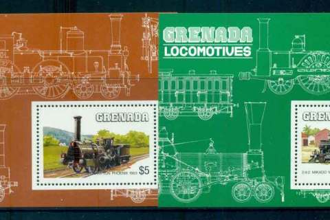 Grenada-1989-Trains-2x-MS-MUH-lot51909