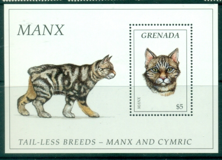 Grenada-1995-Domestic-Animals-Cats-MS-MUH