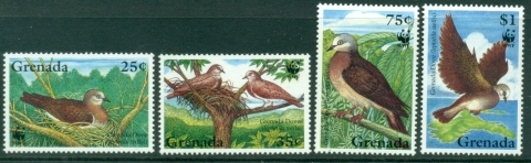 Grenada-1995-WWF-Grenada-Dove-Birds-MUH
