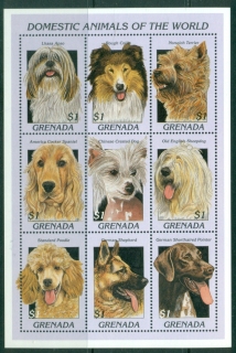 Grenada-1997-Domestic-Animals-Dogs-MS-MUH