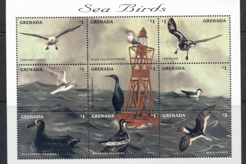 Grenada-1998-Seabirds-sheetlet-MUH
