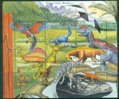 Grenada-1999-Prehistoric-Animals-MS-MUH_1