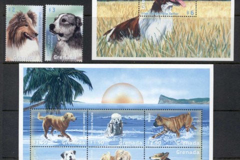 Grenada-2000-Dogs-sheetlet-MS-Muh