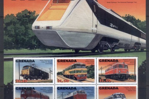 Grenada-2000-Trains-sheetlet-MUH-2