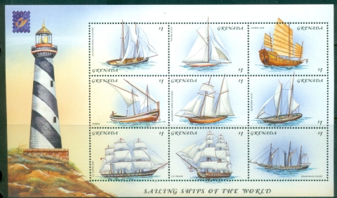 Grenada-2001-International-Stamp-Exhibition-Belgica-2001-Brussels-Belgium-Sailing-Ships-MS-MUH