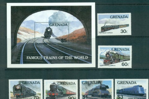 Grenada-2001-Trains-MS-MUH-lot55103